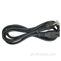 Conector de cabo de laptop de cabo de alimentação de 3 pinos